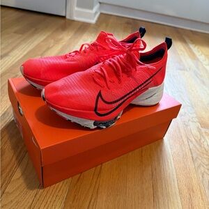Men’s Nike Air Zoom Red Orange Athletic Shoes Running